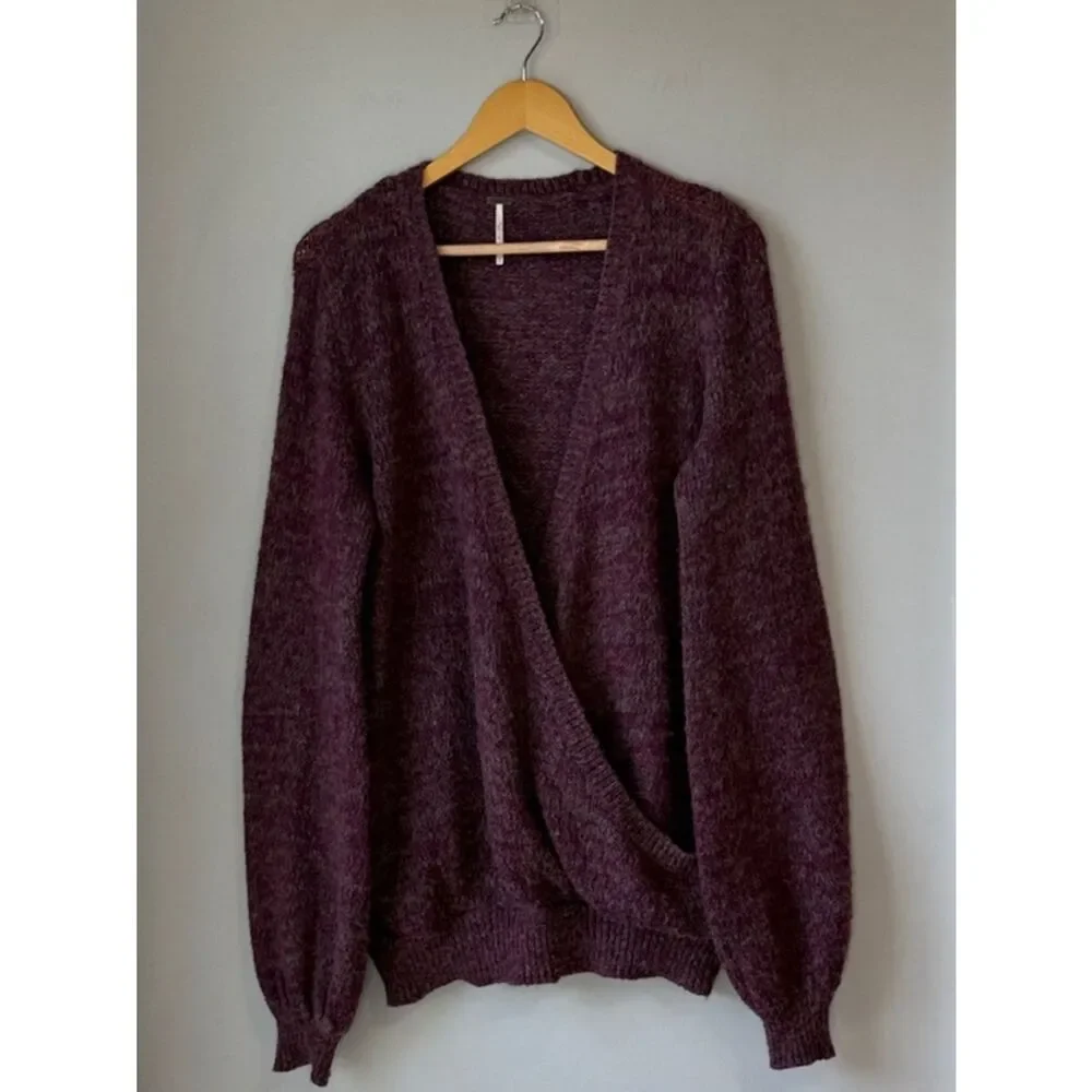 Free People Wool Blend Karina Ballerina Wrap Sweater